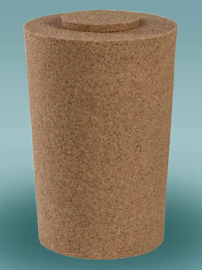 Hiekka uurna Ekologinen Hiekka-uurna, valmistettu luonnonhiekasta – biohajoava maahan ja vesistöön soveltuva uurna, joka hajoaa veteen noin 30–45 minuutissa.